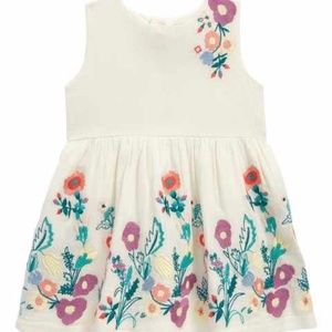 NWOT Peek embroidered floral dress 18-24m